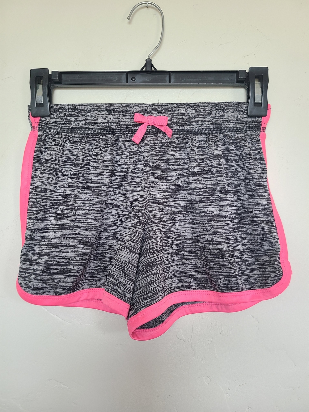 Zone Pro Gray Heather Shorts with Pink Trim